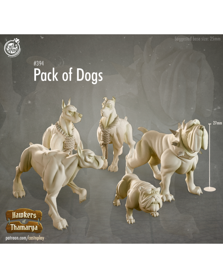 Pack of Dogs (5 Types) - Cast n' Play