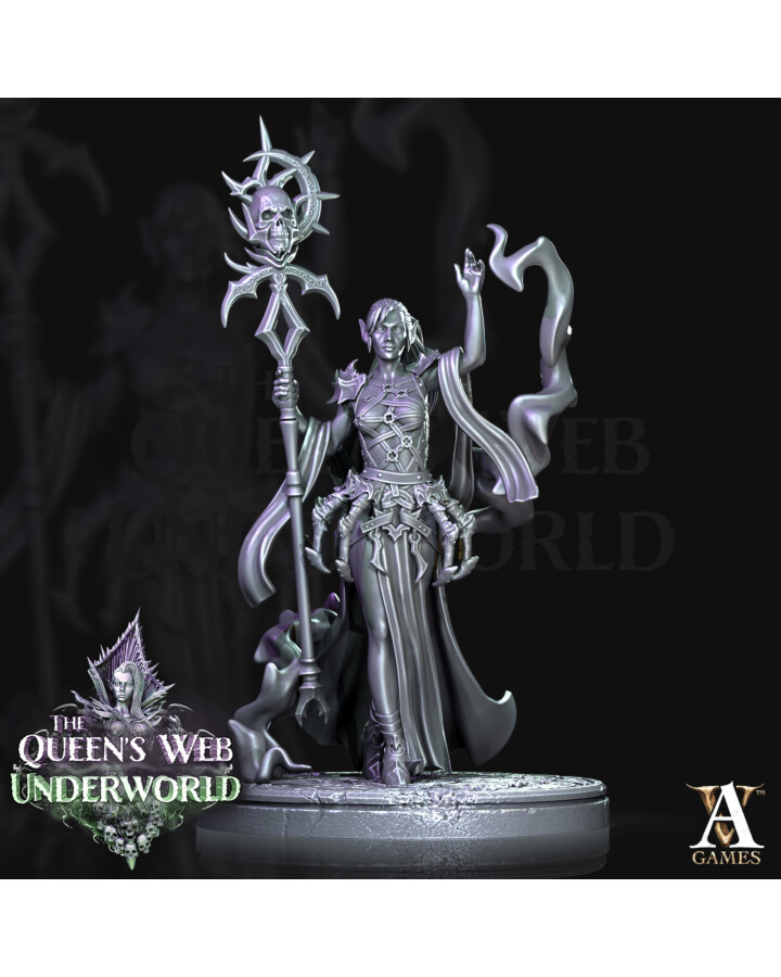 Dark Elves Priestess (2 variations) - The Queen's Web: Underworld