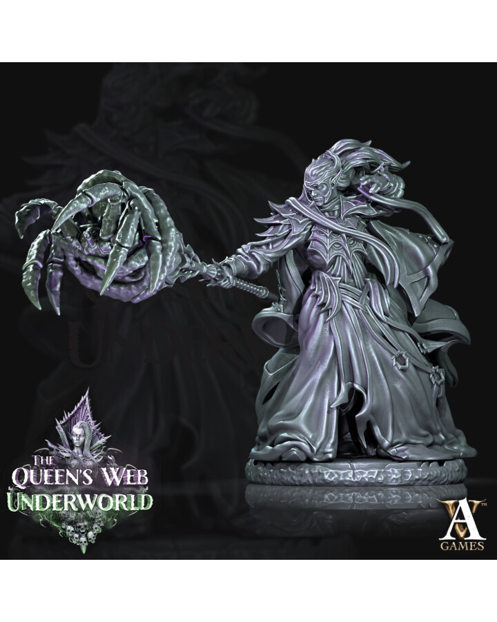 Dark Elves Archmage - The Queen's Web: Underworld - Archvillain Games