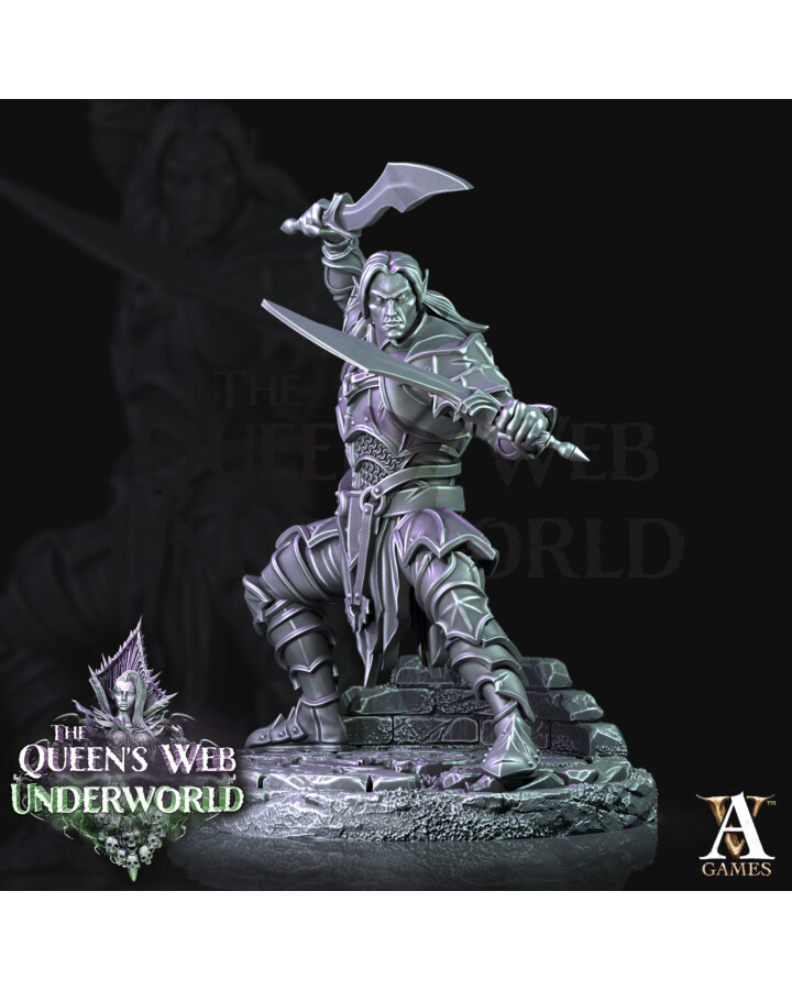 Dark Elves Wormling (4 variants) - The Queen's Web: Underworld - Archvillain Games